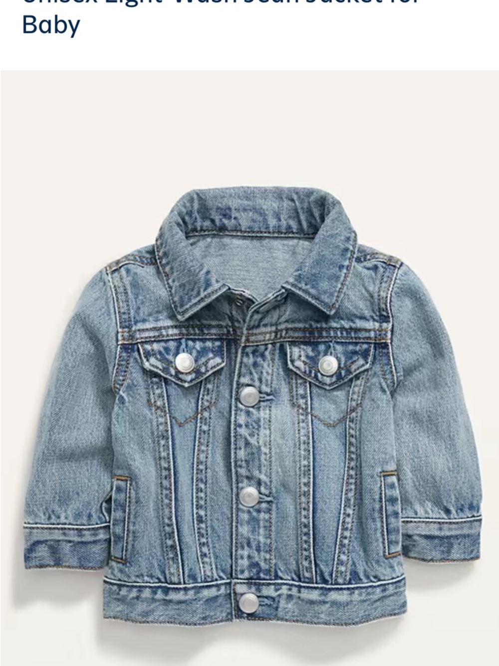 Old Navy Light Wash Denim Jacket - Light Blue